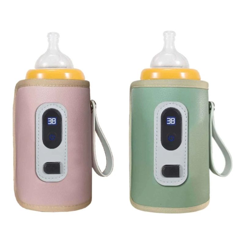 USB Milk Bottle Warmer Infant Bottle Portable Heat Keeper Formula Milk Travel Heating Sleeve for Baby Nursing Bottles