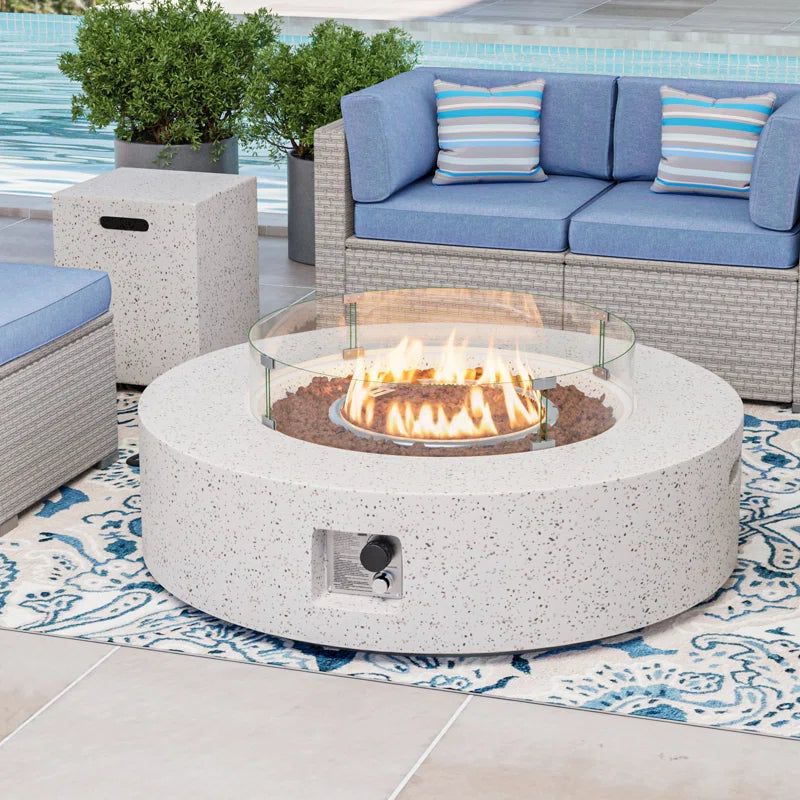 Kinzie Concrete Propane Fire Pit Table